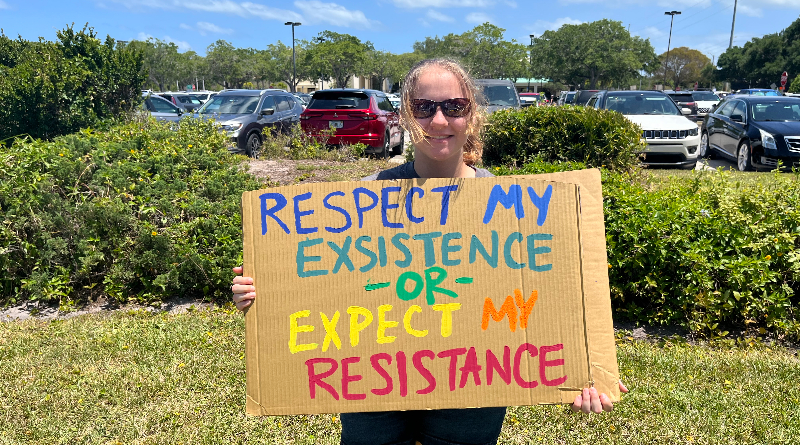 at-rally-for-america,-climate-activists-and-others-erase-the-silence