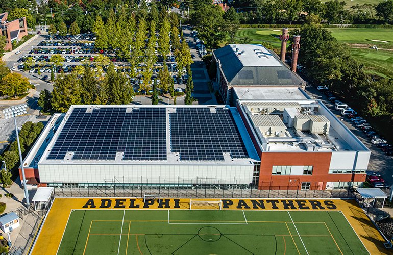 adelphi-university-covers-sports-facility-with-new-roof-and-solar-project